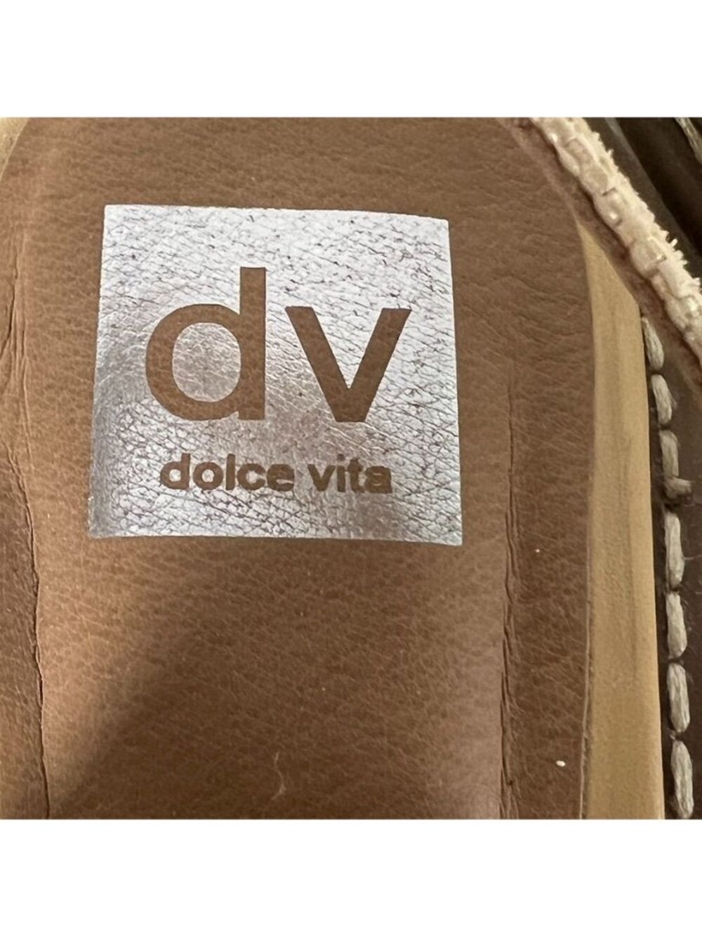 Dolce Vita Hard Natural Raffia Platform Loafers Slingback Woven Shoes 9 Preppy - Picture 9 of 12